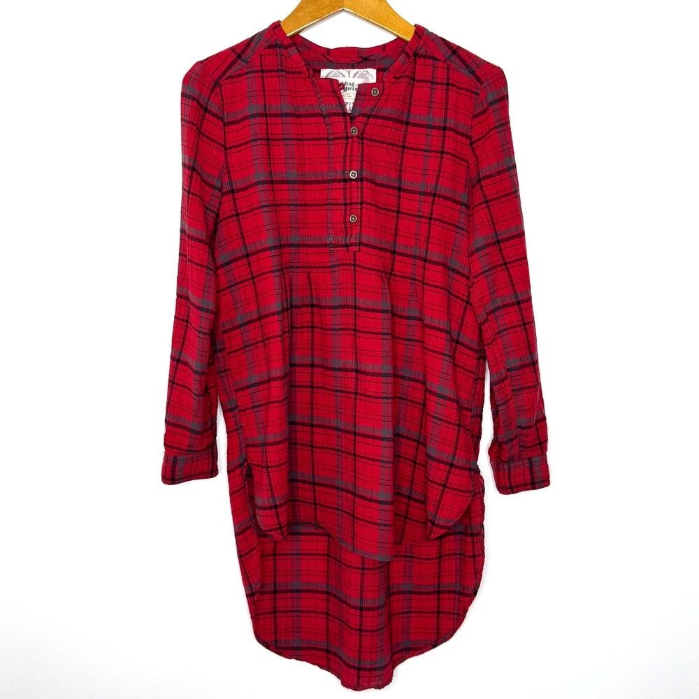 Holding Horses‎ plaid shirt dress/tunic